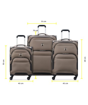 SKY MAX 2.0 - Set 3 Suitcases (L-79cm) (M-68cm) (S SLIM-55cm) l'achat 