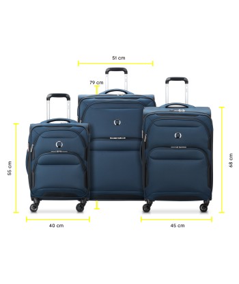 SKY MAX 2.0 - Set 3 Suitcases (L-79cm) (M-68cm) (S SLIM-55cm) l'achat 