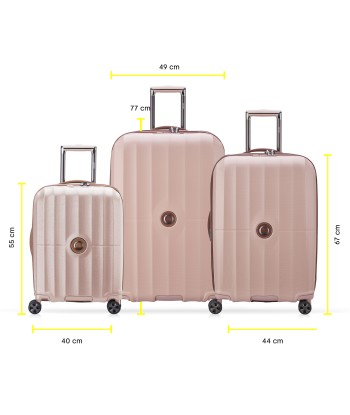 ST TROPEZ - Set 3 Suitcases (L-77cm), (M-67cm) (S SLIM-55cm) Economisez 