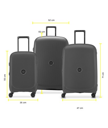 BELMONT PLUS - Set 3 Expandable Suitcases (L-82.5cm) (M-70.5cm) (S-55cm) meilleur choix