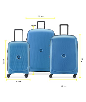 BELMONT PLUS - Set 3 Expandable Suitcases (L-82.5cm) (M-70.5cm) (S-55cm) meilleur choix