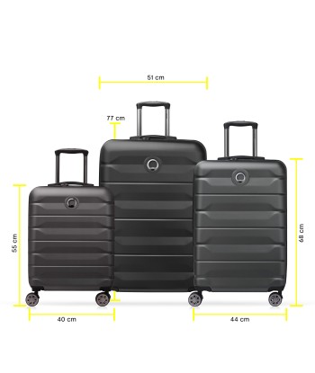 AIR ARMOUR - Set 3 Suitcases (L-77cm) (M-68cm) (S-55cm) ou a consommer sur place