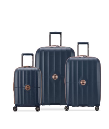 ST TROPEZ - Set 3 Expandable Suitcases (L-77cm) (M-67cm) (S-55cm) de pas cher